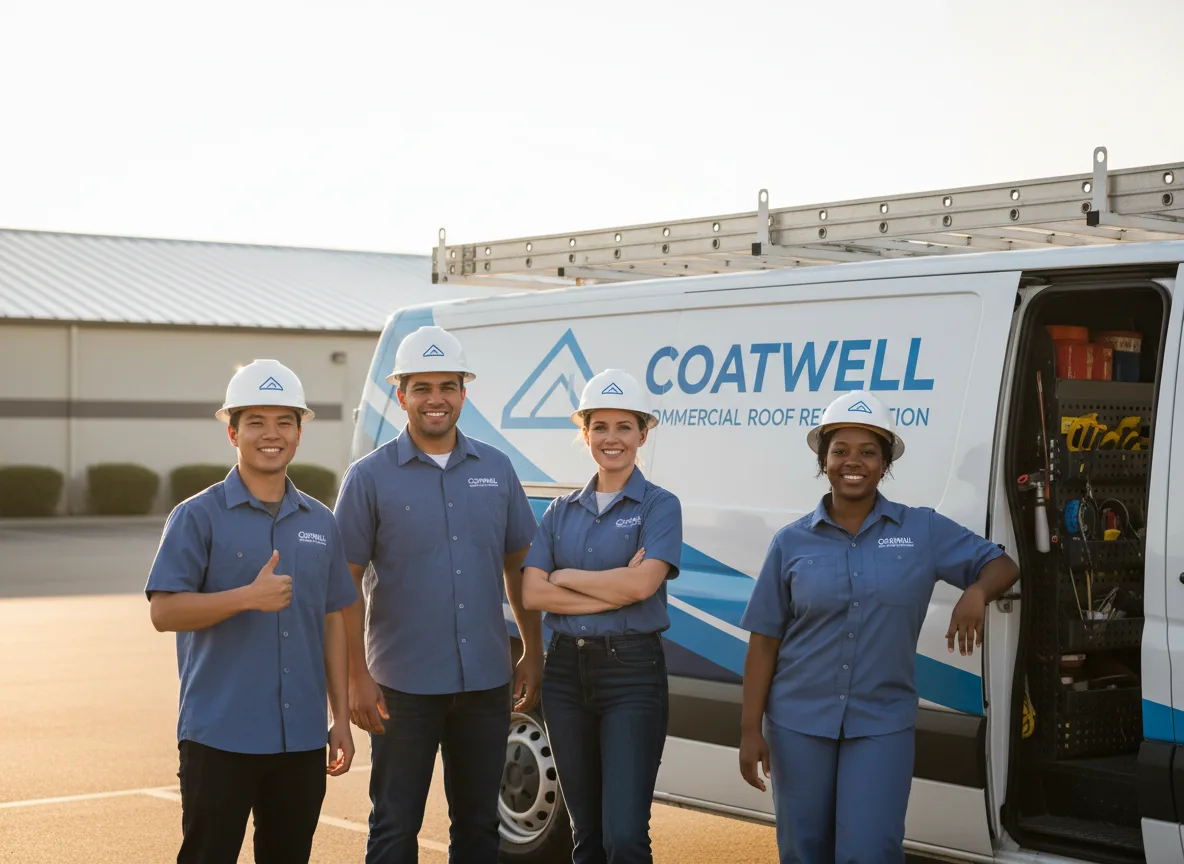 Commercial roof coating company in Sparks, OK